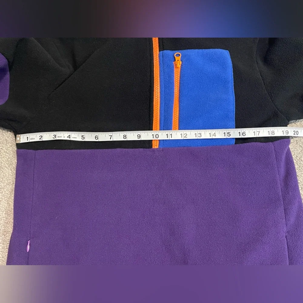 Linus Tech Tips Retro Polar color block zip fleece size small throwback - Picture 9 of 11
